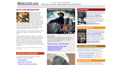Desktop Screenshot of meteorite.org
