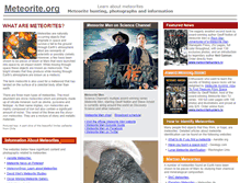 Tablet Screenshot of meteorite.org