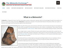 Tablet Screenshot of meteorite.com